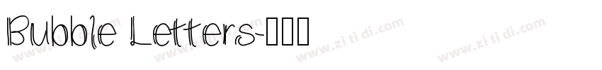 Bubble Letters字体转换